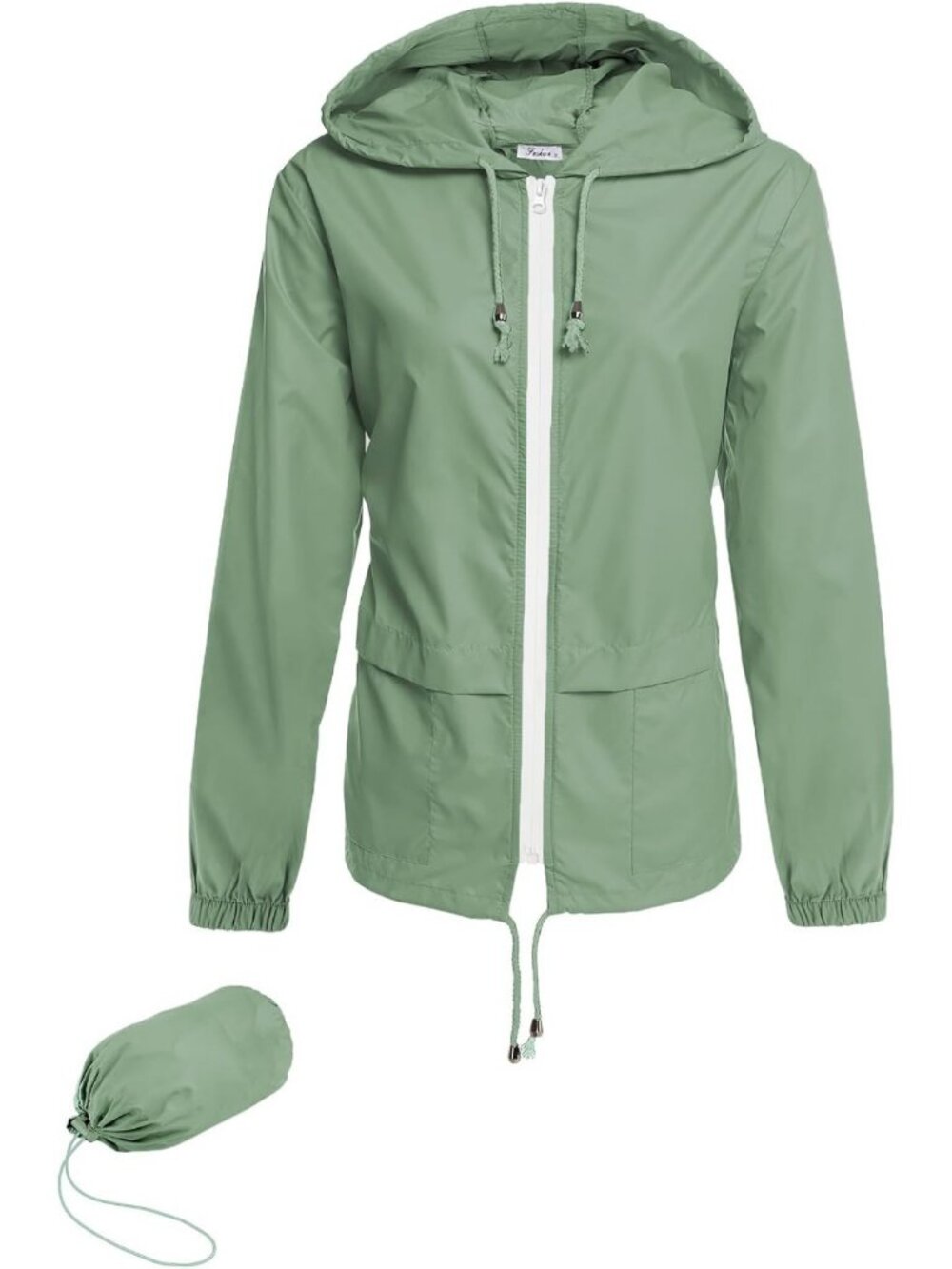 Lightweight Waterproof Packable Rain Jacket for Women with Hood - Perfect for